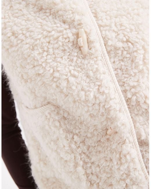 Object Multicolor Premium Fluffy Borg Duffle Style Gilet
