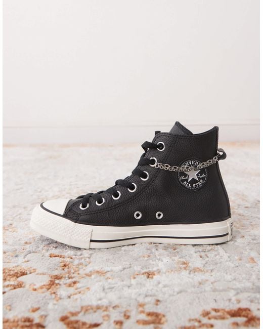 Converse Black Chuck Taylor All Star Hi Trainers