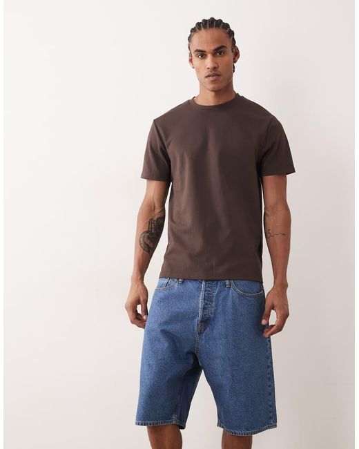 Jack & Jones Blue Alex baggy Denim Shorts for men