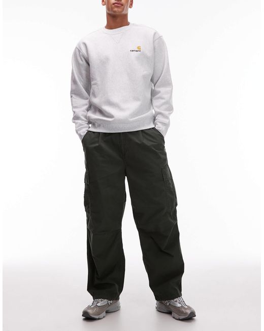Carhartt Gray Cole Relaxed Fit Cargo Trouser for men