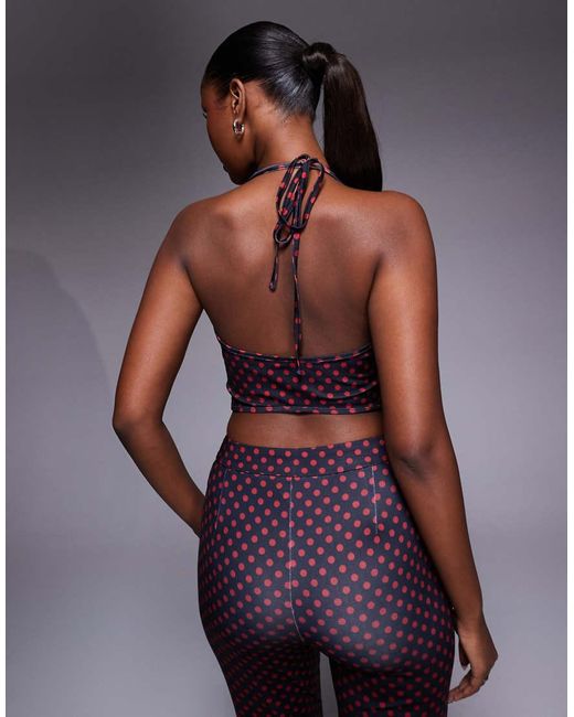 Liquor N Poker Purple Dazed Halter Neck Top Co-Ord
