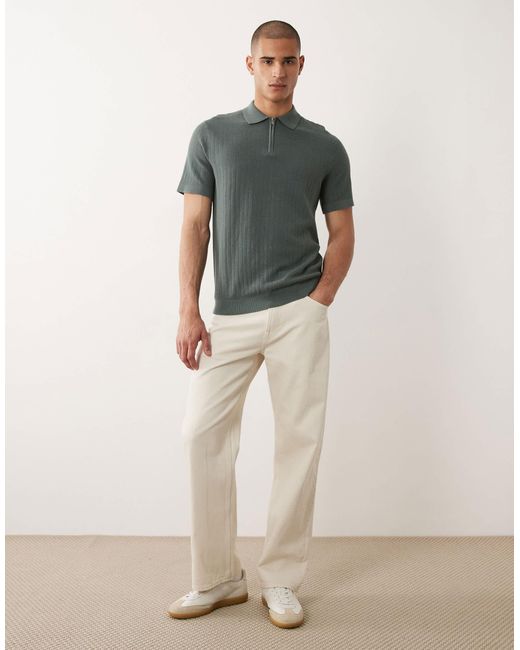 SELECTED – polohemd in Gray für Herren