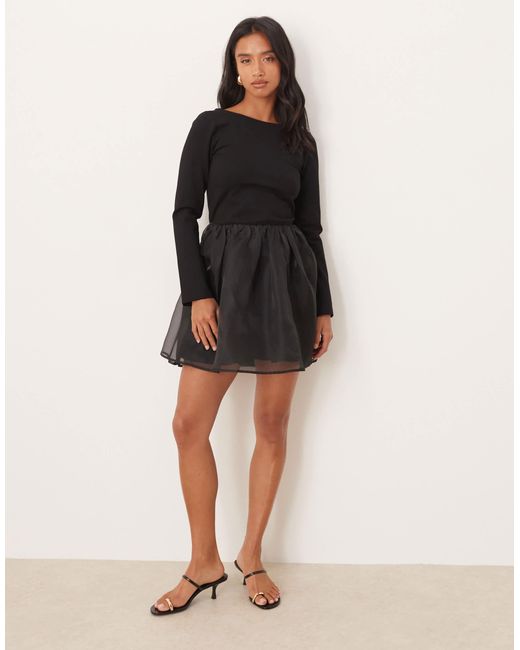 Nobody's Child Petite Penny Scoop Neck Mini Dress in Black | Lyst Nobody's Child Petite Penny Scoop Neck Mini Dress in Black | Lyst