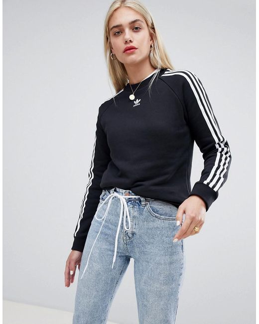 adidas originals three stripe hoodie