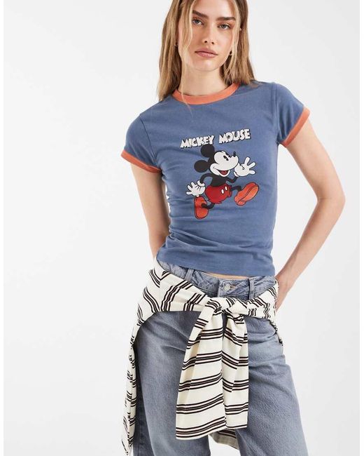 ASOS Blue X Disney T-shirt With Mickey Print