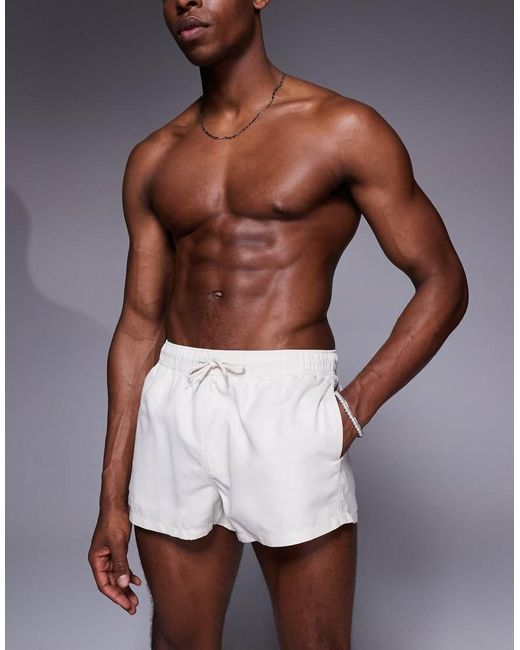ASOS White Swim Shorts for men