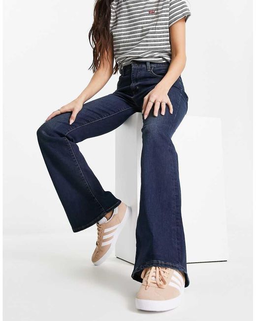 Levi's Blue 726 Flare High Rise Jeans