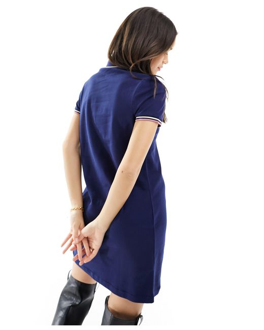Fred Perry Blue Twin Tipped Polo Dress