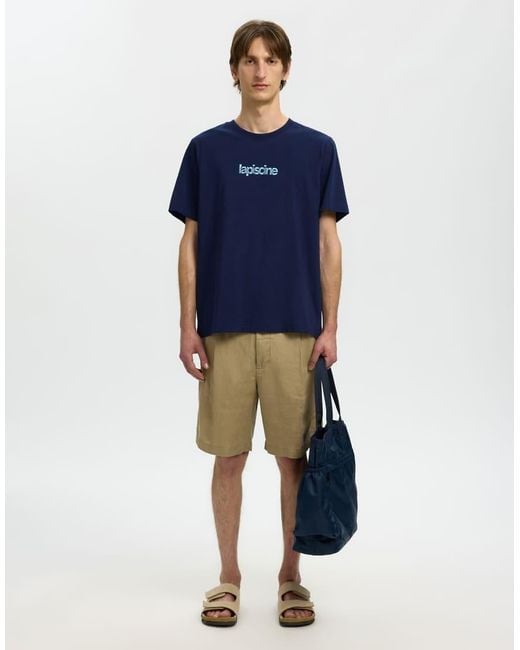 SELECTED Blue T-Shirt for men