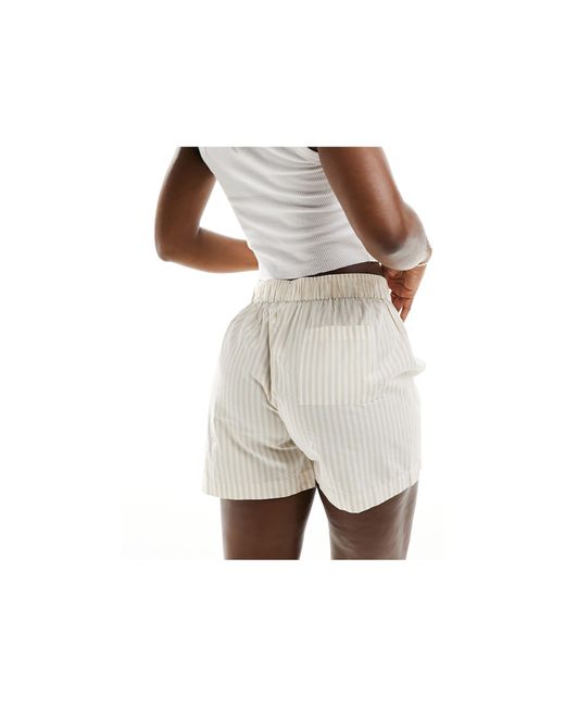 Cotton On Natural Cotton On Poplin Pajama Boxer Shorts