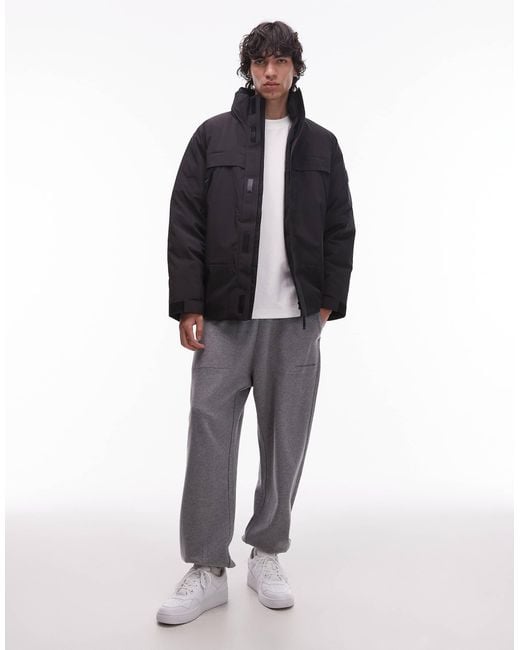 Tommy Hilfiger Black Tech Hooded Jacket for men