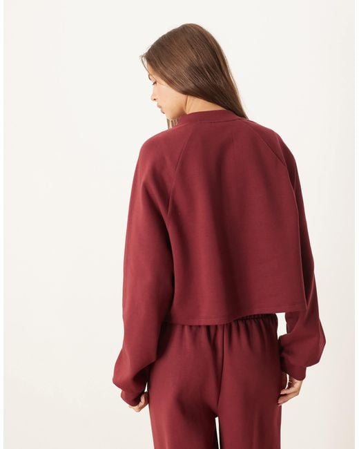 ASOS Red Interlock Cardigan