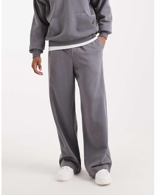 Cotton On Gray Super baggy Track Pant for men