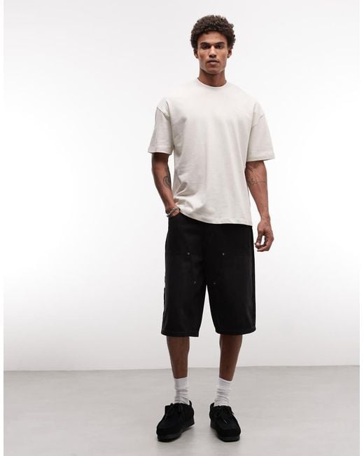AllSaints White Haven Small Embroidered Chest Logo T-shirt for men