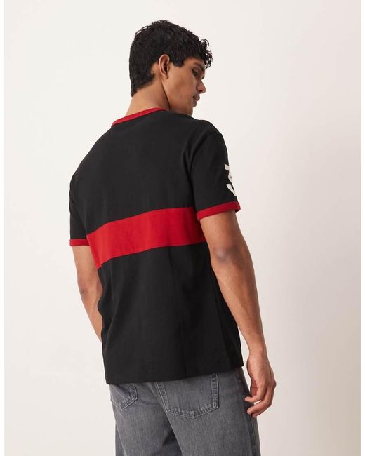 Polo Ralph Lauren Red Player Chest Stripe Heavyweight T-shirt for men