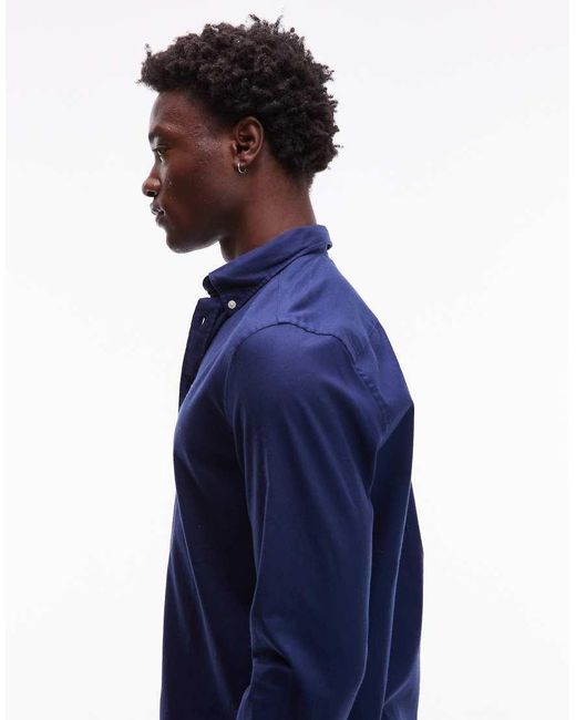 Tommy Hilfiger Blue Flannel Shirt for men
