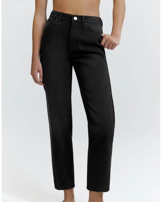 Pull&Bear Black High Waist Mom Jeans