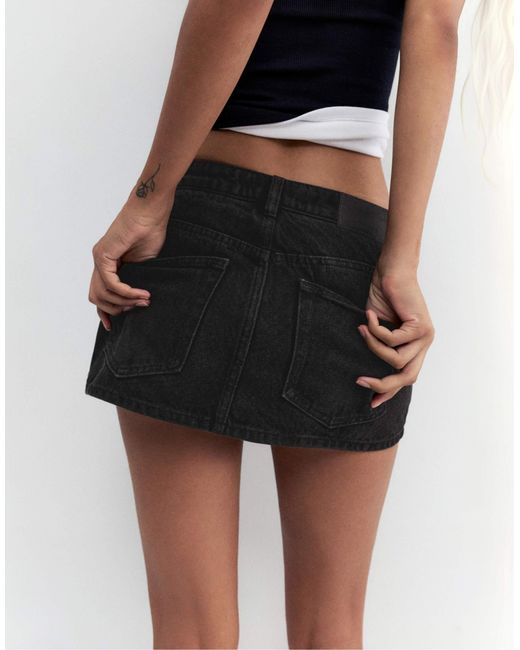 Pull&Bear White – jeans-skort
