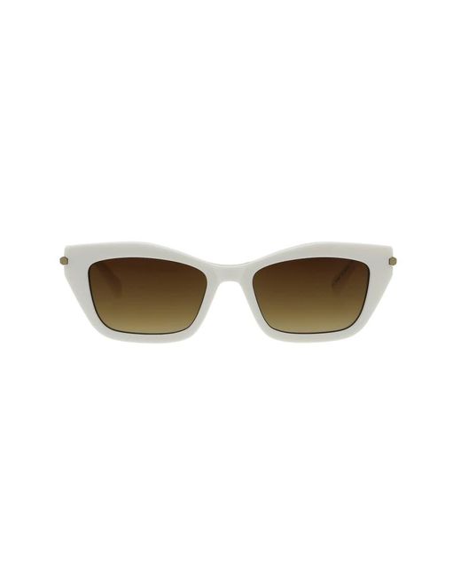 AllSaints White Ada Sunglasses