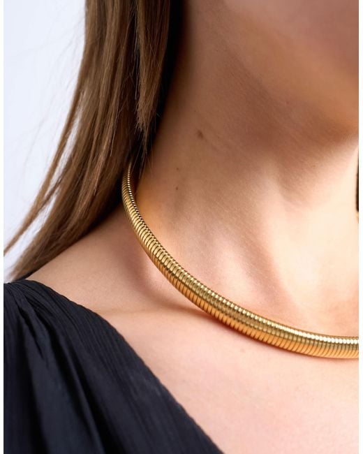 TOPSHOP Black Matty Waterproof Stainless Steel Necklace