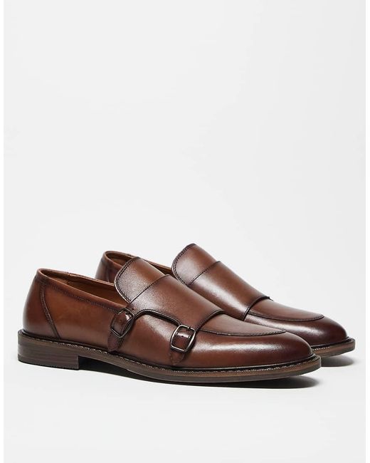 ASOS Brown Monk Shoes for men