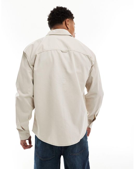 Jack & Jones Natural Twill Overshirt for men