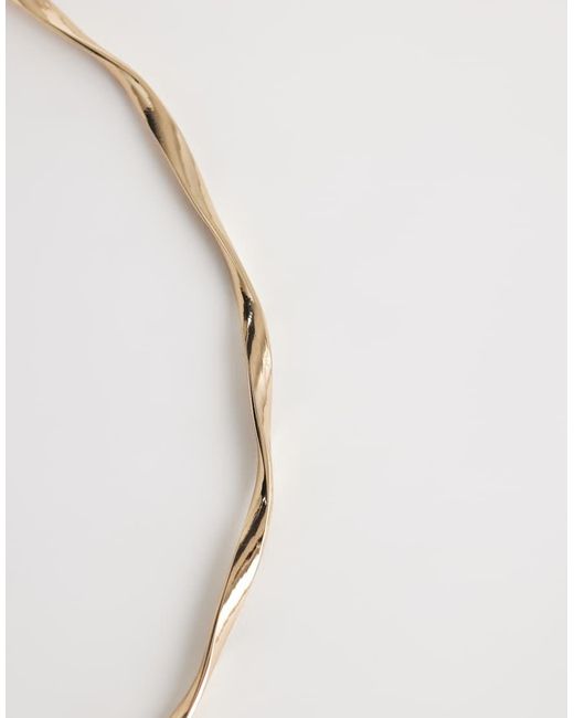 ASOS Natural Asos Design Curve Twisted Torque Choker