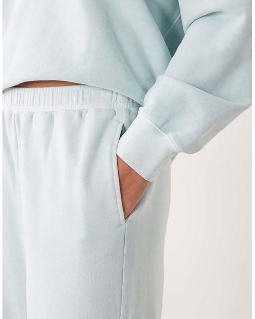 ARKET Blue Co-ord Pure Cotton Adjustable Wide Leg joggers