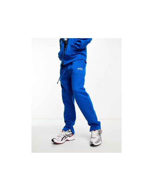 Good For Nothing Blue Co-ord Straight Leg joggers for men