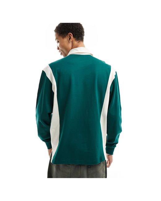 Adidas Originals Green Archive Rugby Shirt for men