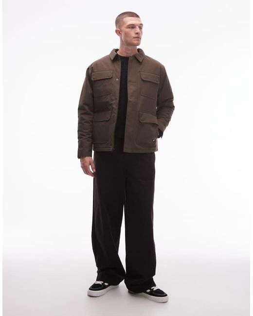 Vans Brown Drill Chore Nylon Jacket for men