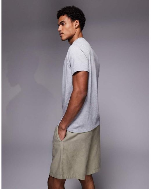 ADPT White Texture Shorts for men