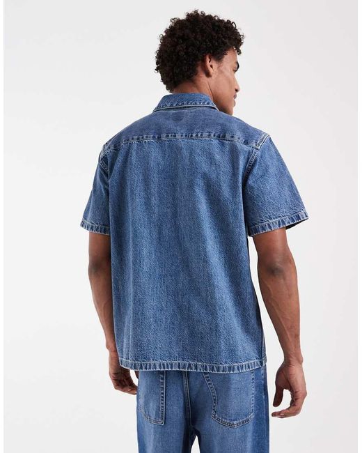 Levi's Blue Short Sleeve Workwear Pocket T-shirt for men
