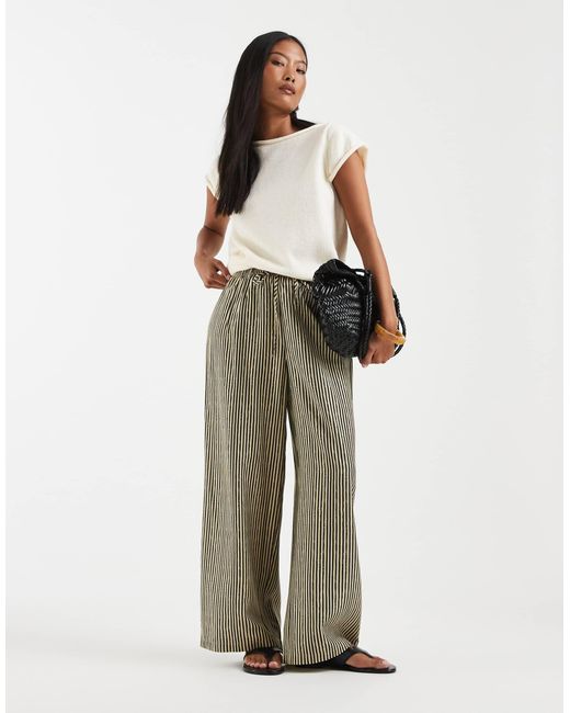 Only Petite Natural Pull On Pants