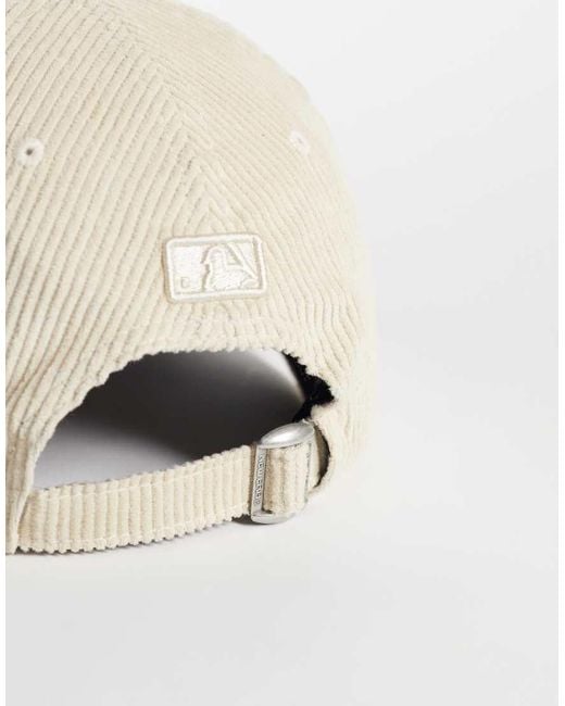 KTZ Natural Ny Yankees 9forty Tonal Cord Cap for men