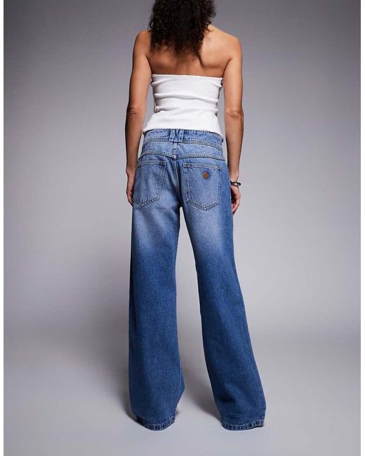 Abrand Jeans Blue 99 Low Rise baggy Jeans