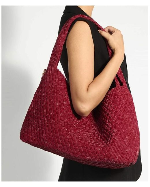 Dune Red Deliberate L Shoulder Bag