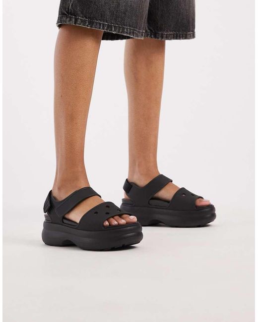 CROCSTM Black Soho Platform Sandal