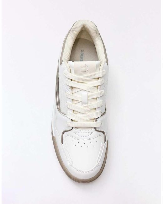 Bershka White Chunky Street Trainers for men