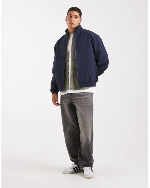 Jack & Jones Blue Harrington Jacket for men