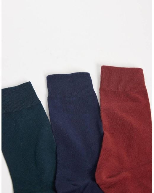 Jack & Jones White 3 Pack Crew Socks for men