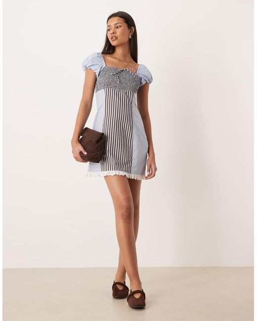 ASOS White Square Neck Mini Dress