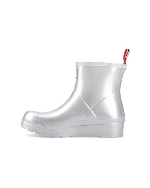 Hunter Gray Play Short Boot Metallic