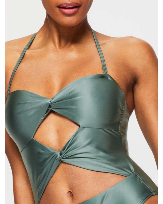 KBX Blue Swim Solid Collections Swimsuit