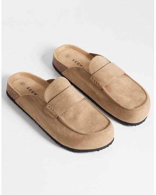 SEQWL White Soda Slip-on Loafer-style Mules