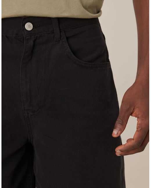ASOS Black Long Length Carpenter Jort for men