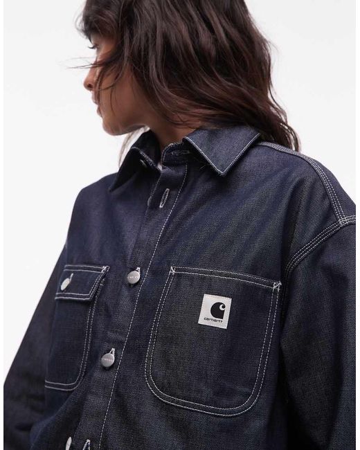 Carhartt Blue Louis Rigid Denim Shirt