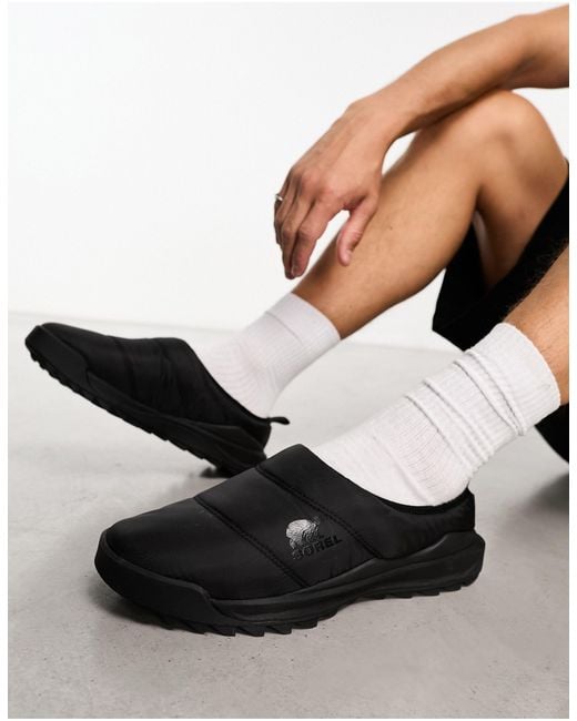 Sorel Black Onz Rmx Puffy Slip-on Shoes for men