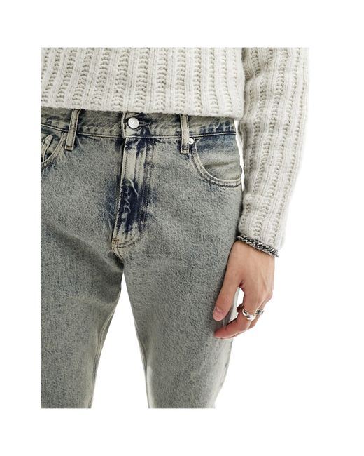 Calvin Klein White Co-ord Authentic Straight Leg Jeans for men
