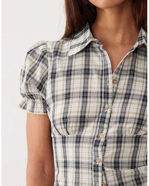 BRONZE SNAKE Gray Astra Short Sleeve Shirt